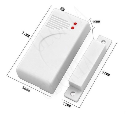Imagen 3 de 6 de Sensor Magnetico Puerta-ventana Inalambrico