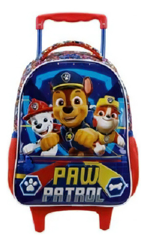 Mochila Com Rodinha M Tam 14 Patrulha Canina Xeryus - 11801