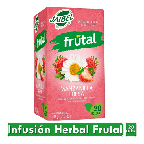 Aromatica Jaibel Frutal Manzanilla-fresa - Kg a $18