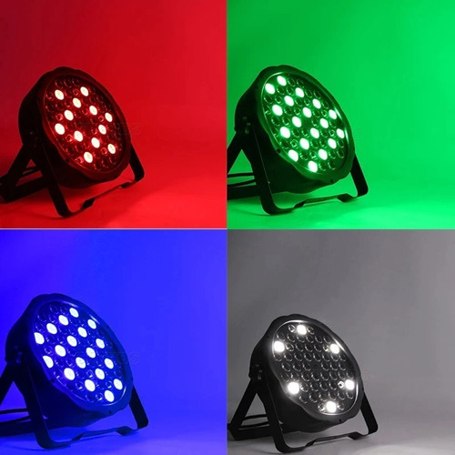 Canhao Led Par 64 Rgbw 54 Leds 3w Dmx Jogo De Luz Slim Pro 127/220v