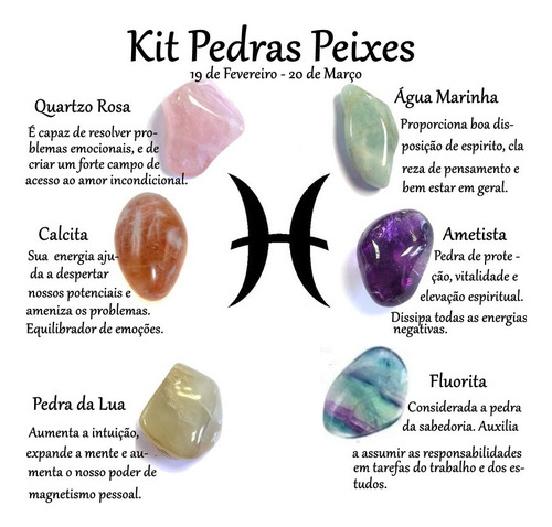 Kit Pedras Naturais Signos - Peixes | Parcelamento sem juros Kit Pedras Naturais Signos - Peixes | Parcelamento sem juros