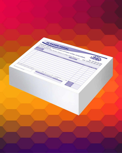 4000 Notas 1/4 De Carta Original 2 Copia Autocopiante Folio
