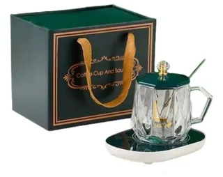 Taza Eléctrica De Cerámica Con Calentador Portátil Cristal