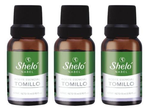 3 Pack Aceite Esencial De Tomillo Shelo