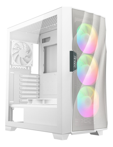 Gabinete Gamer Antec Df700 Flux Mesh Vidro Temp. 5x120mm Mid Cor Branco