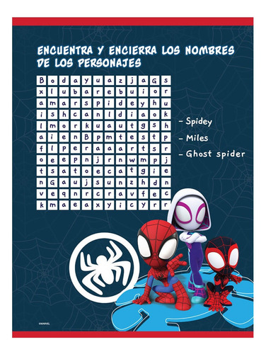 Imagen 6 de 9 de C. Cosido Pre-school D Spidey Team-up! Azotea Doble Línea