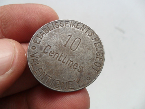 Ficha O Token Peugeot Antiguo 403 404 No Llavero Moneda (Usado)