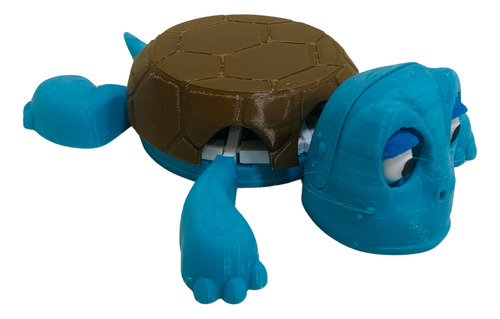 Tortuga Viral Posatazas Posavasos Articulada Varios Colores Tortuga Celeste/marron