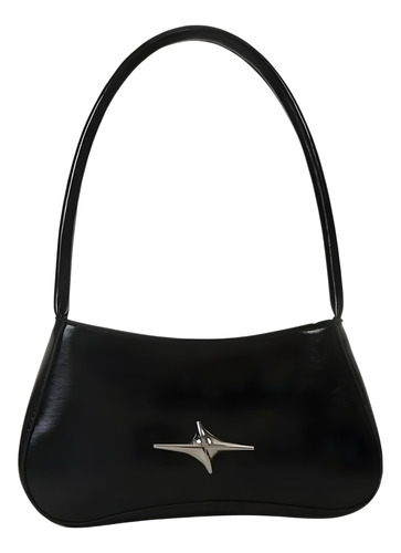 Cartera Mini Bag Mujer Eco Cuero Fiestas Grande Viaje Negro
