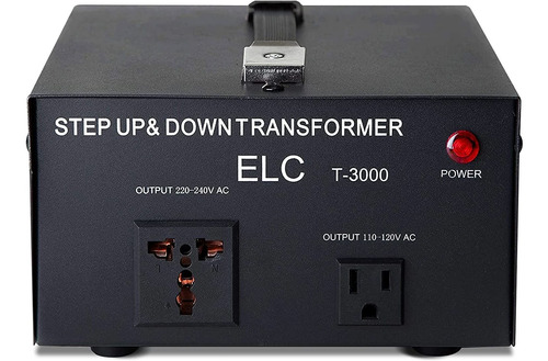 Convertidor De Voltaje Elc, 3000w, 110v/220v, Step Up/down