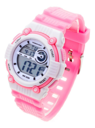 Reloj Knock Out Mujer 8156 Digital Caucho Crono Fecha Wr50