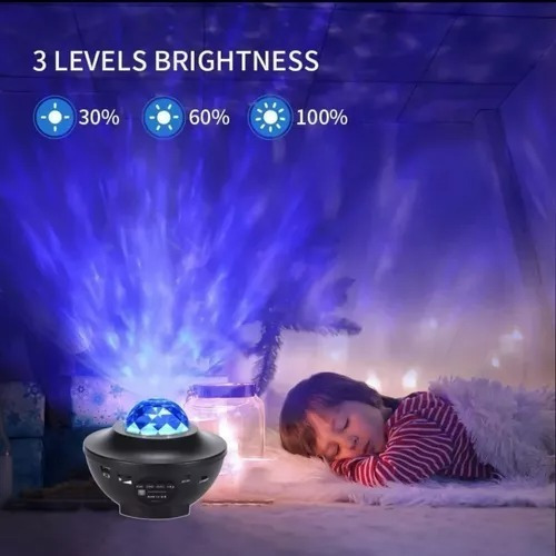 Proyector Niño Luz Giratorio Galaxia Estrellada Starry Light