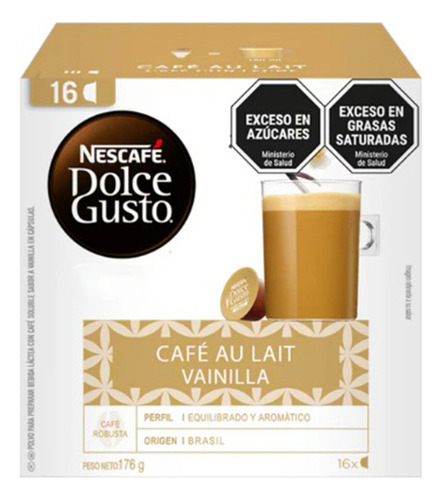 Cápsulas Dolce Gusto Café Au Lait Vainilla