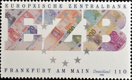 Alemania, Sello Mi 2000 Banco Central Europeo 98 Mint L16338