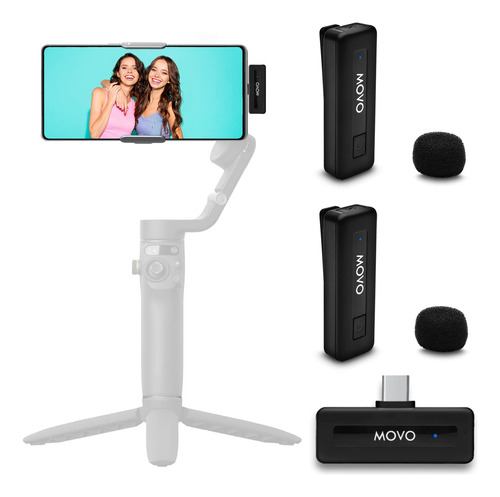 Micrófono Inalámbrico Movo Wireless Mini Uc Duo Para Android