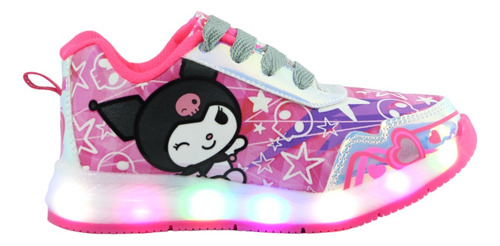 Tenis Niña Kuromi Kitty My Melody Led Luces Tendencia Moda 