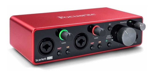 Interface 2i2 Scarlett Focusrite Nueva Generación