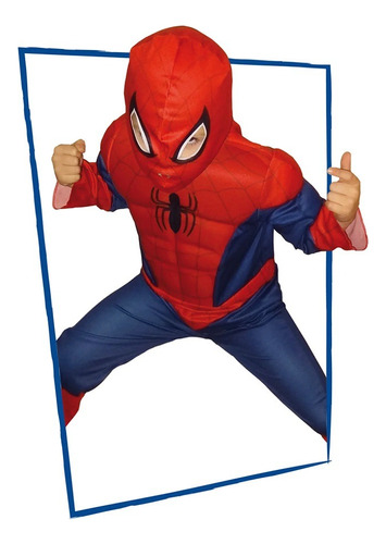 Disfraz Spiderman Con Músculos Niño Cotillón Activarte