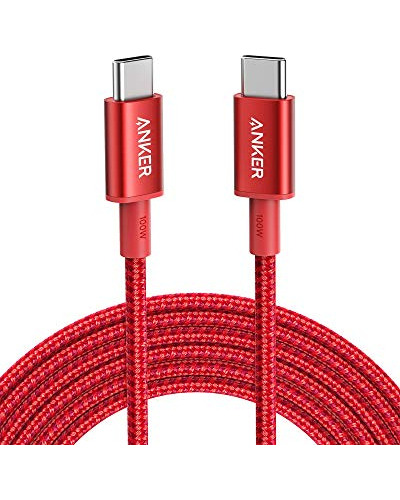 Cable Anker 100w Usb C A Usb C, Carga Rápida - Rojo