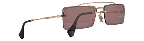 Gafas De Sol Miu Miu Mu59ts Oro Pálido Con Lente Violet