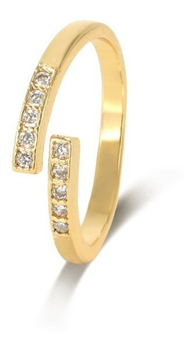 Anillo Enchapado En Oro 18k