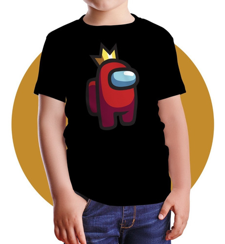 Polera Niños Among Us Rey Reina Corona 100% Algodón Gme27