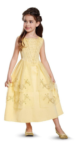 Disfraz Para Niña Bella Vestido Baile Real Disney Para