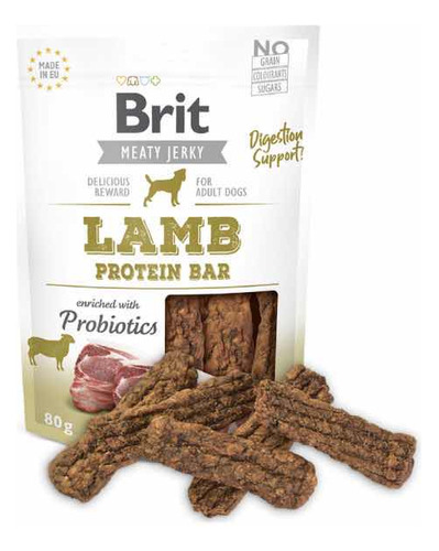 Brit Meaty Jerky Lamb Protein Bar 80g