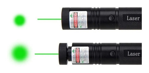 Imagen 4 de 9 de Puntero Laser Verde 1000mw Efecto Lluvia 18650 Cargador