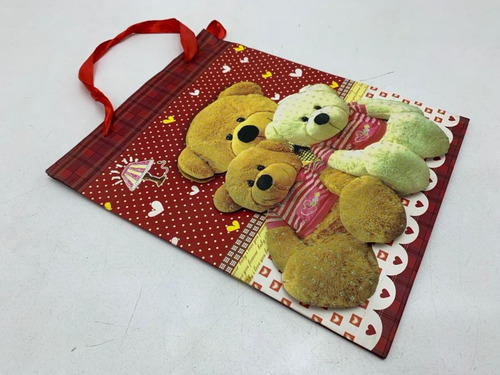 Imagen 2 de 4 de Bolsa Regalo Motivo Osos Grande In. 6749 Salida 0.67 Xavi