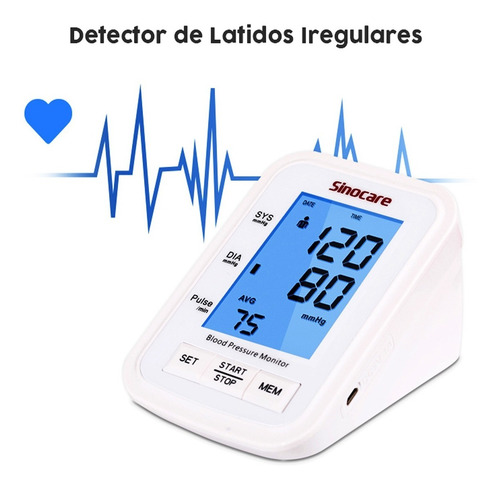 Imagen 2 de 4 de Tensimetro Digital Para Brazo Con Pilas Y Usb Portatil