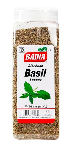 Albahaca Badia Spices Basil Leaves Glut - Kg a $218