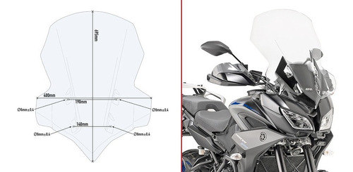 Parabrisas Moto Givi Yamaha Mt09 Tracer St 2018 2139dt Bamp