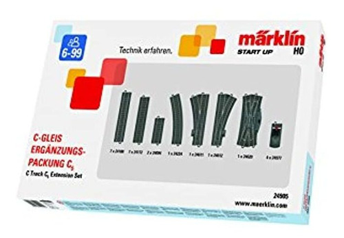 Marklin C Track C5 extension Rail Track Set Ho Escala