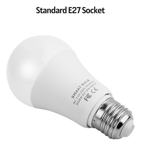 Bombilla Led Wifi, Control De Voz/aplicaciones, E27,/
