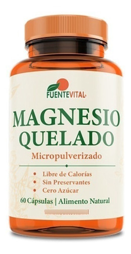 Imagen 1 de 1 de Magnesio Quelato 60 Capsulas