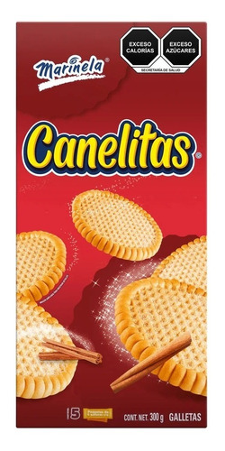 Canelitas Marinela 5 Paquetes De 6 Galletas C/u