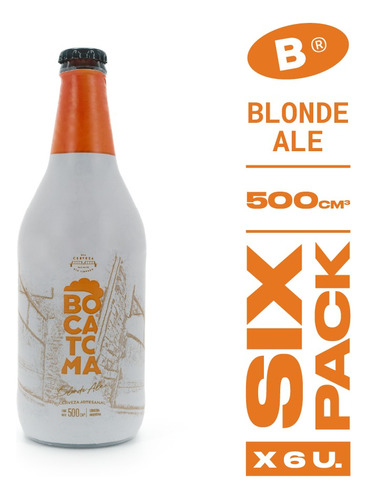 Cerveza Bocatoma Blonde Ale 500ml (pack X 6)