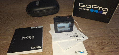 Gopro Hero 4 Black - Usada Com Acessórios Cinza