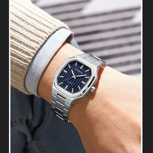 Relojes Impermeables De Acero Inoxidable Curren8458 Fashion