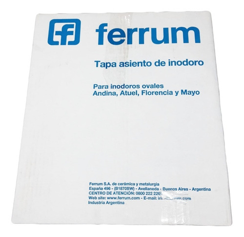 Asiento De Inodoro Ferrum Polipropileno Redondo Tsp Reforzad