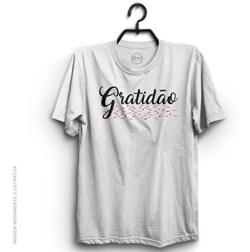 Imagem 1 de 1 de Camiseta Gratidão Camisa Para Presente Blusa Reflexão Gospel