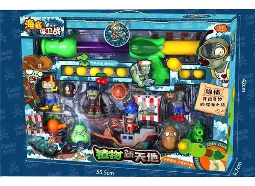 Plantas Vs Zombies Juego Super Batalla Juguete Set Guisantes 25.900