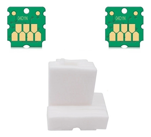 2 Chips Caja Mantenimiento T04d1 + Almohadilla L14150 L6191