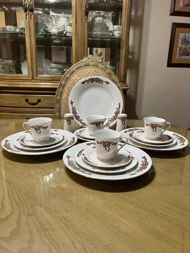 Vajilla navideña porcelana sales