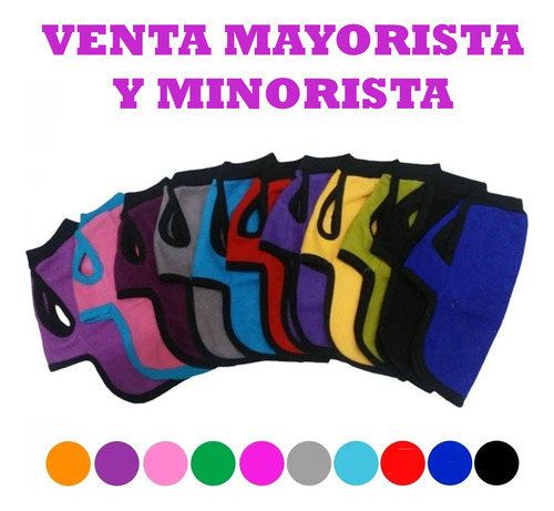 Set X5 Ropa Abrigo Polar Poncho Buzo Liso Mascotas Talle 14 Surtido