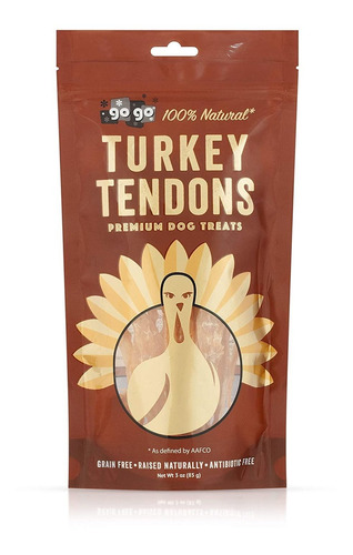 Gogo All Natural Usa Turkey Tendon Stripsnew