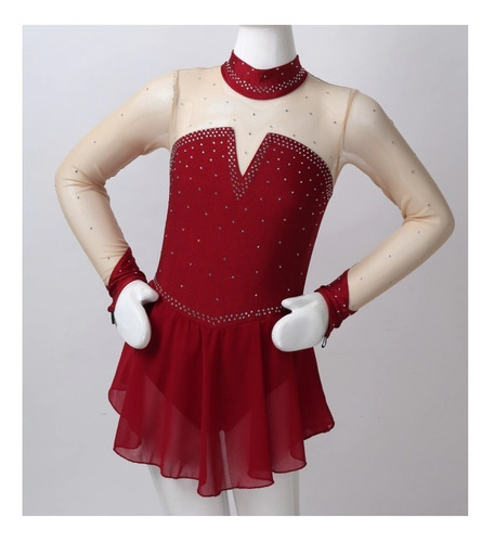 Imagem 4 de 9 de Roupa Profissional Balé Ou Patinação Manga Longa P/ Meninas