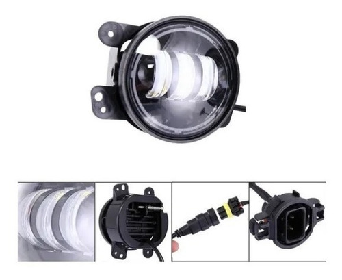 Imagen 7 de 9 de Faro Led Redondo 4 Universal Para Antiniebla