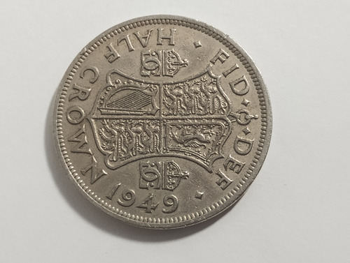 Moeda Half Crown 1949 Reino Unido Mbc (Usado)